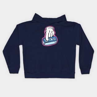 Smash that like button! Kids Hoodie